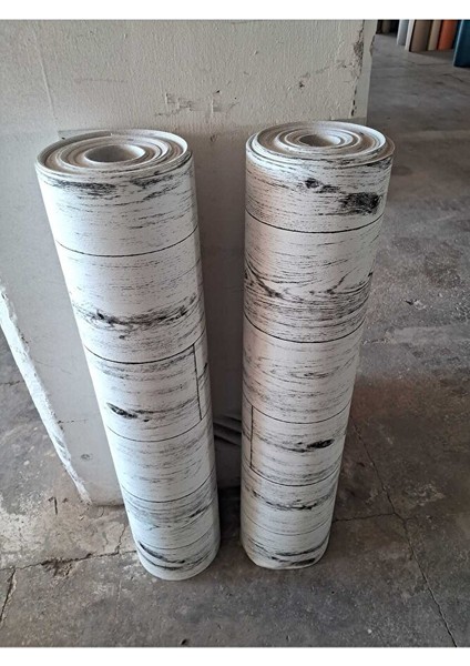 Pvc Gri Yer Muşambası 1,50 x 9 Metre Zemin Kaplaması Keçeli Parke Desen Popfleks Mineflö modelleri