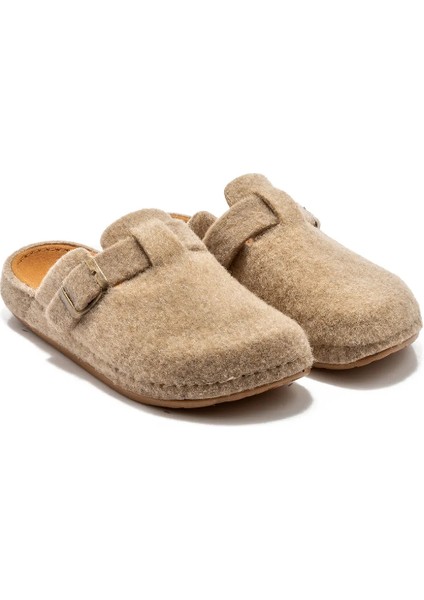 Tuana Rahat Keçe Tokalı Kadın Ev Terliği