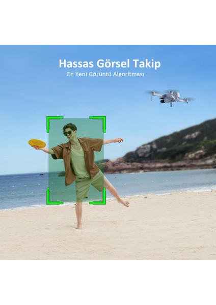 Atom 3eksenli Gimbal 4K/30FPS Gps, 96DK Uçuş, 6 Km, Görsel Takip Profesyonel Drone indirimleri