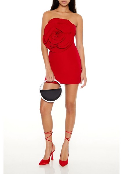 Gül Detaylı Mini Elbise fiyatları