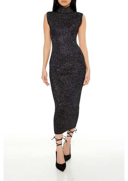 Simli Örme Maxi Kazak Elbise fiyatları