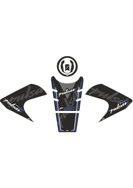 Bajaj Pulsar F250 2022 - 2024 Uyumlu Tank Pad Set 007 Çok Renkli