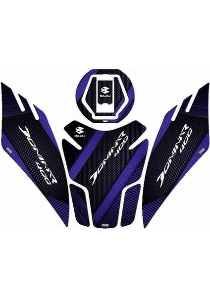 Bajaj Dominar 400 2017 - 2024 Uyumlu Tank Pad Set