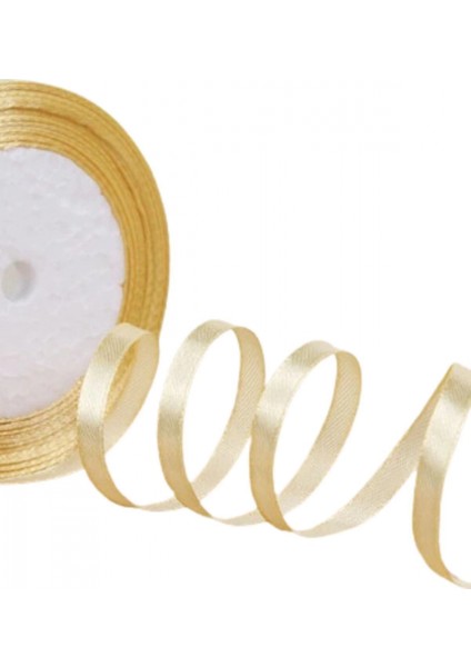 Saten Kurdele 6 mm Karamel 10 Metre