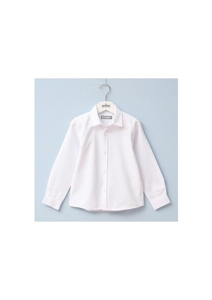 Erkek Çocuk Uzun Kol Gömlek - 15192 - Beyaz