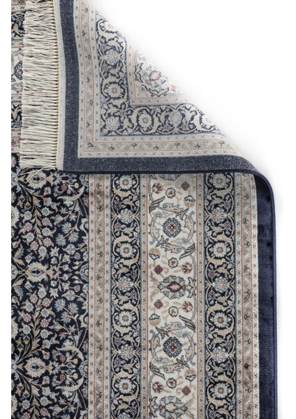 Vendome Palace 5401 Lacivert Bordo - Viskon Bambu Halı | Dokuma Salon Halısı modelleri