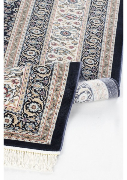 Vendome Palace 5401 Lacivert Bordo - Viskon Bambu Halı | Dokuma Salon Halısı indirimleri