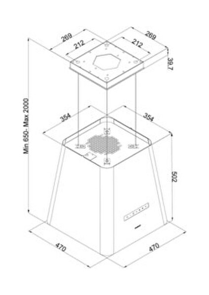 4385 Neat Somon Dekoratif Ada Davlumbaz A 50 cm fiyatları