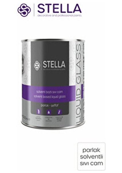 Sıvı Cam Parlak İç Cephe Boyası 500 GR Solvent Bazlı Kullanım İçin fiyatları