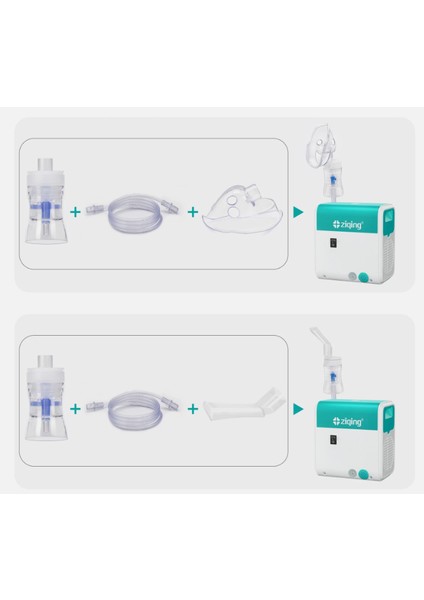 Zıgıng Kompressor Nebulizer Nebulizatör