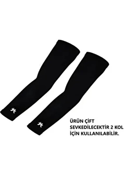 Net Spor Unısex Siyah Net Spor Tactel Kolluğu 1 Çift Nakıscı 20211011-001/2