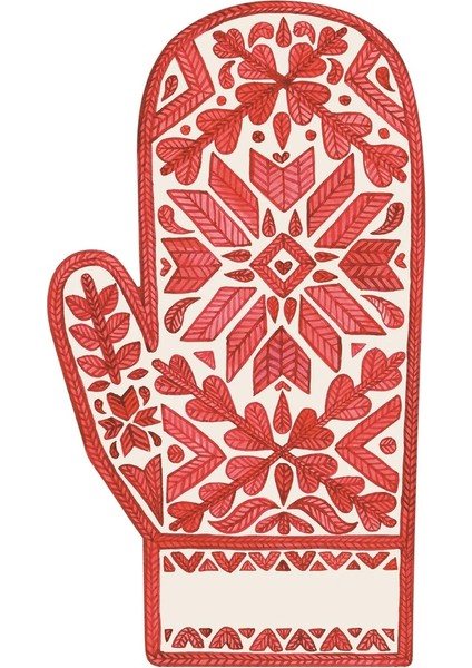 Fair Isle Mitten Table Accent Pack Of 12 Sheets