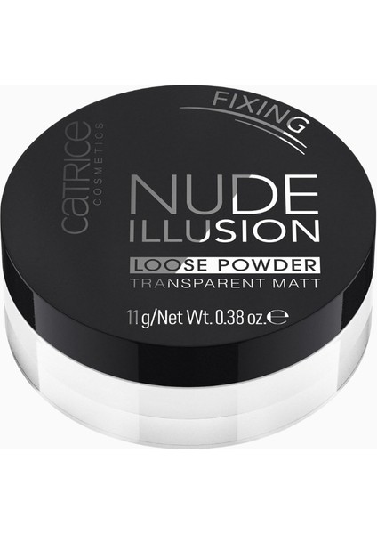 Catrıce Nude Illusion Pudra, Şeffaf Mat, Gevşek Form, Matlaştırıcı, Uzun Süre Kalıcı