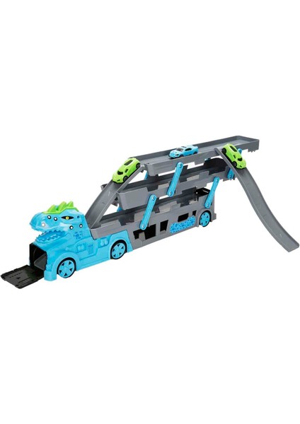 Dino 3 Katlı Rampalı Dinozor Transporter 45 cm - Mavi fiyatları
