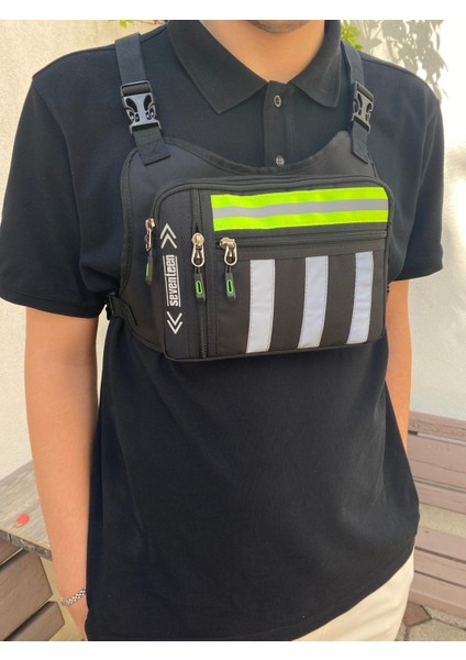 Reflektörlü Göğüs ve Sırt Çantası