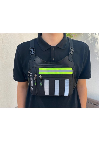 Reflektörlü Göğüs ve Sırt Çantası modelleri