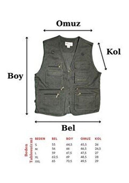 Discovery Çok Cepli Yelek Mavi - M indirimleri