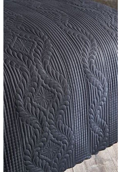 Ultrasonik Kapitoneli Sena Çift Kişilik Yatak Örtüsü Siyah fırsatları