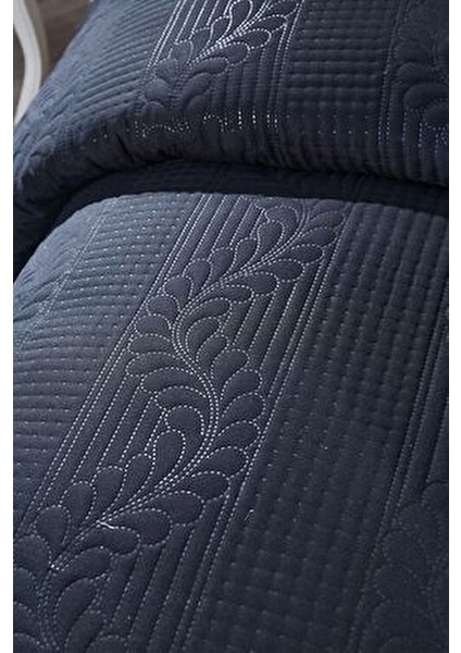 Ultrasonik Kapitoneli Sena Çift Kişilik Yatak Örtüsü Siyah