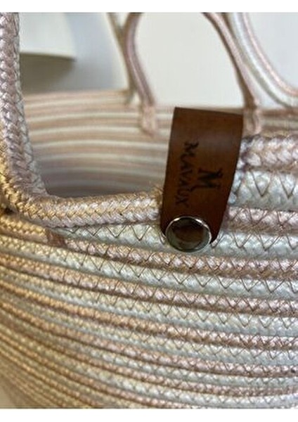 Zebra Desenli Jüt Plaj Çantası Vegan Materyal ile Şık Plaj Tekstili fiyatları