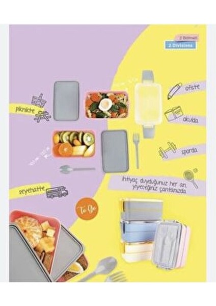 Aroni Fely Fiambrera 2 Katlı Beslenme Kutusu Beslenme Kabı modelleri
