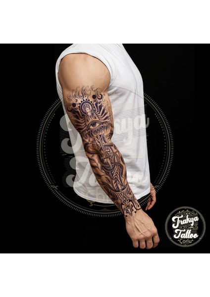 Yarı Kalıcı Dövme Geçici Tam Kol Kaplama Dövme GZQB-039 fiyatları