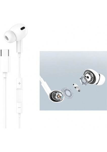 Iphone 15/16/17 Plus/air/ Pro/pro Max Uyumlu Pro Kablolu Kulaklık Mikrofonlu Hd Ses Kalitesi fırsatları