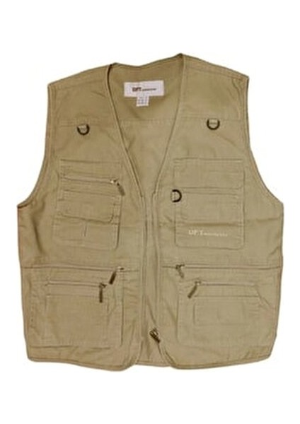 Discovery Çok Cepli Yelek Bej - L indirimleri