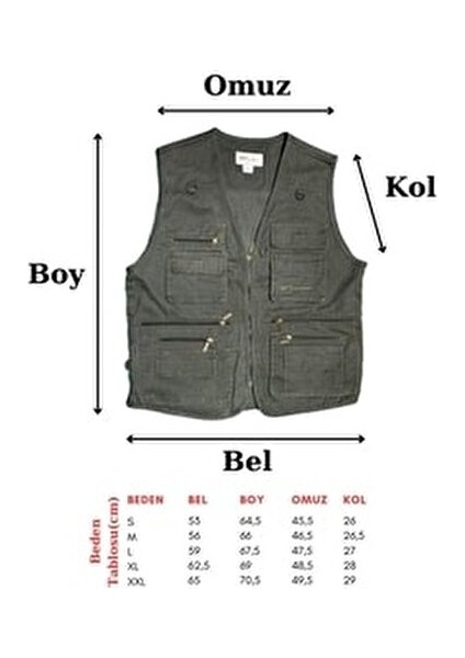 Discovery Çok Cepli Yelek Bej - L