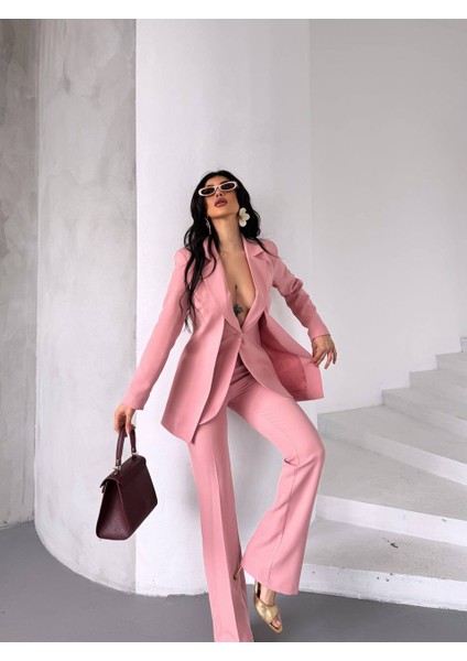 Kadın Tasarım Ceket Yüksek Bel Premıum Takım Elbise fırsatları