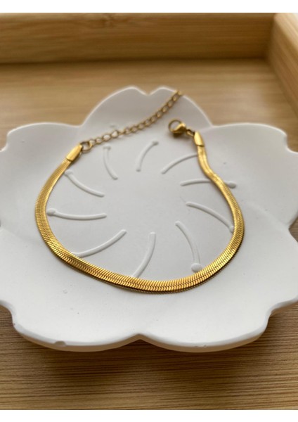 14 Ayar Kaplama Italyan Ezme Çelik Bileklik fiyatları