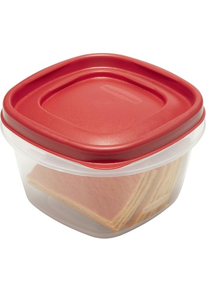 Easy Find Lids 296 ml (1,25 Cup) Yiyecek Saklama Kabı – 4 Parça Set, Kırmızı Kapaklı, Bpa Free fiyatları