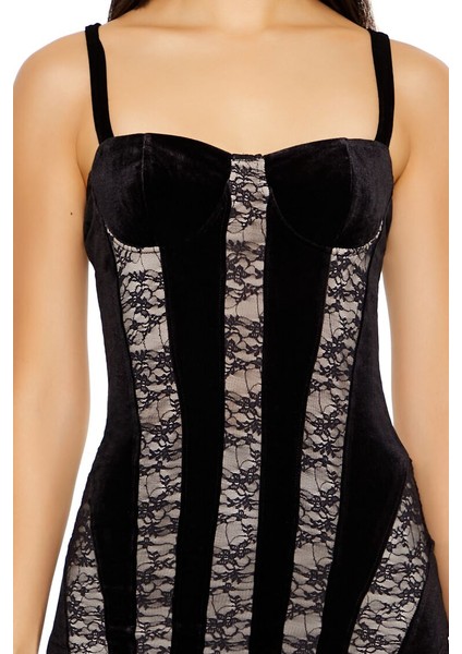 Dantel Detaylı Mini Elbise modelleri