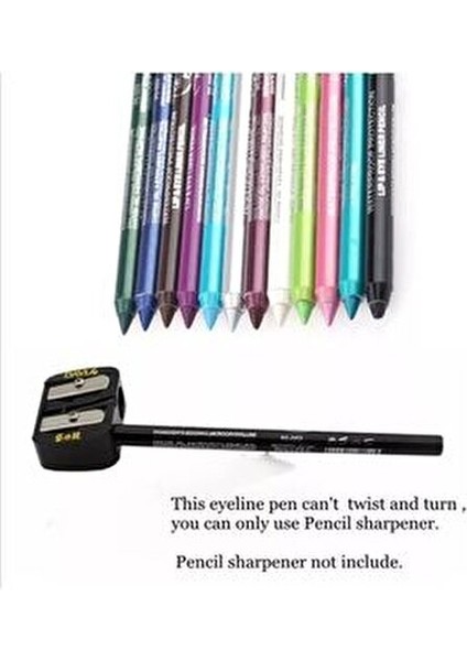 Eyeliner Ultra Black 12 Renkli Yüksel Pigment Neon Yağlı Göz Kalemi modelleri