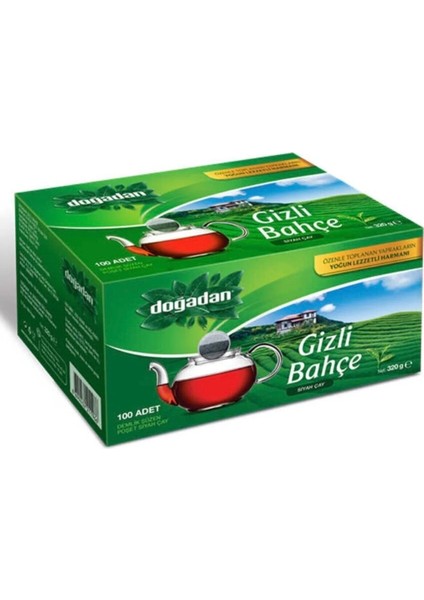 Gizli Bahçe Demlik Poşet Çay 100 Adet 320 gr