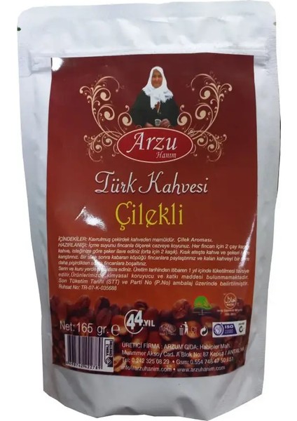 Çilekli Türk Kahvesi 165 gr