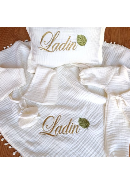 Nakışlı Isimli Müslin Bebek Seti | 6 Parça, Hastane Çıkışı ve Hediyelik modelleri