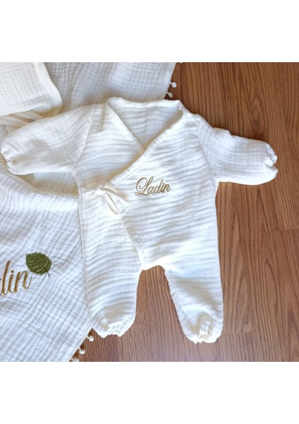 Nakışlı Isimli Müslin Bebek Seti | 6 Parça, Hastane Çıkışı ve Hediyelik fırsatları