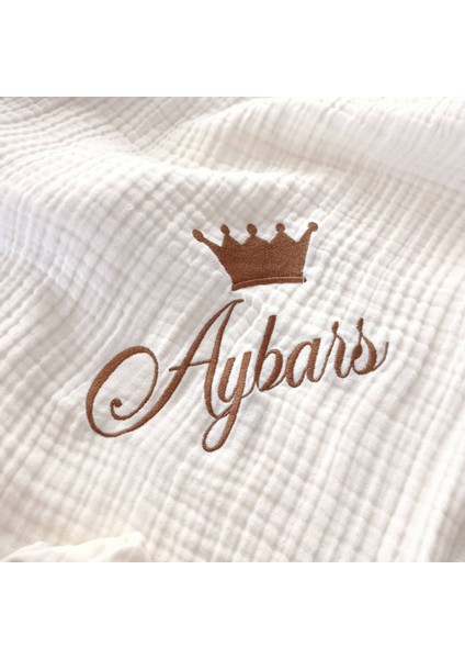 Kişiye Özel 6'lı Müslin Hastane Çıkışı Seti – Taç Nakışlı, 4 Kat %100 Pamuk indirimleri