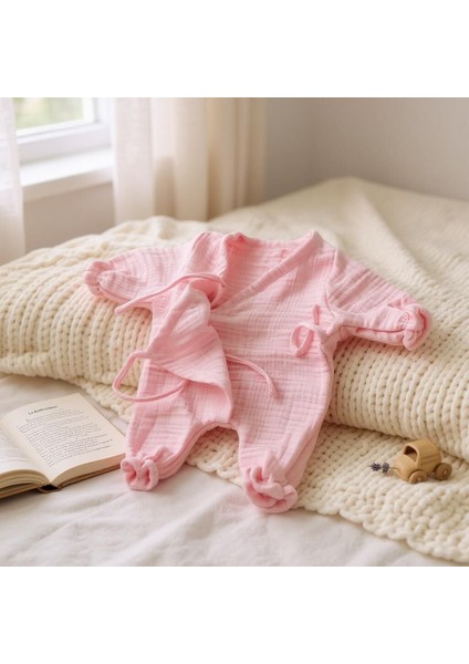 Pembe Müslin 4'lü Yenidoğan Seti fiyatları