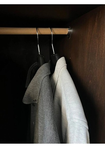 Takım Elbise Askısı, Triko Askısı, Mont Kaban Askısı, 44 cm Siyah,5