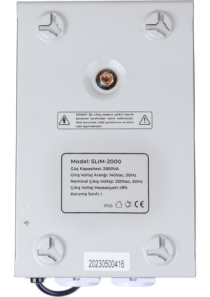 Powermaster SLIM-2000 Otomatik 2000 Watt Kombi Voltaj Regülatörü