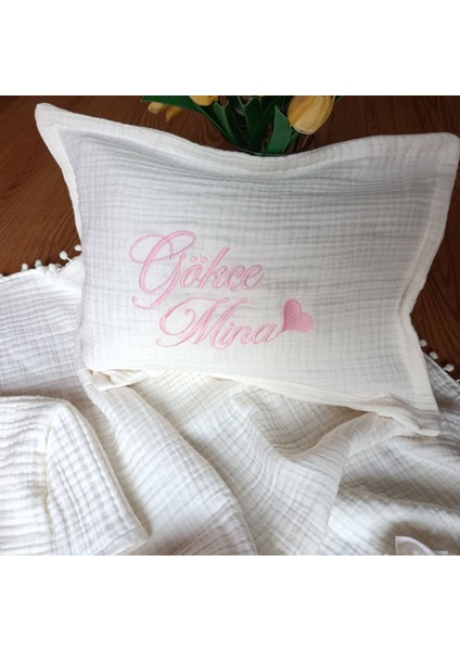 Kız Bebeklere Özel 6 Parça Fırfırlı Müslin Hastane Çıkış Seti – Kişiye Özel Isim Nakışlı fırsatları