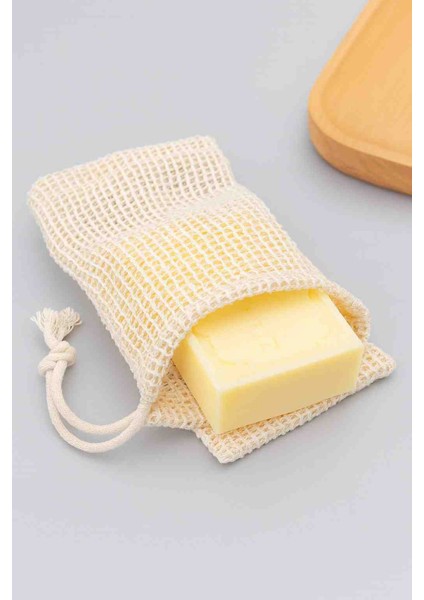 Pamuklu File Banyo Kesesi 6’lı Set Doğal Sabunluk ve Duş Kesesi