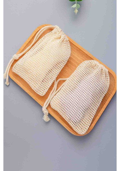 Pamuklu File Banyo Kesesi 6’lı Set Doğal Sabunluk ve Duş Kesesi fiyatları