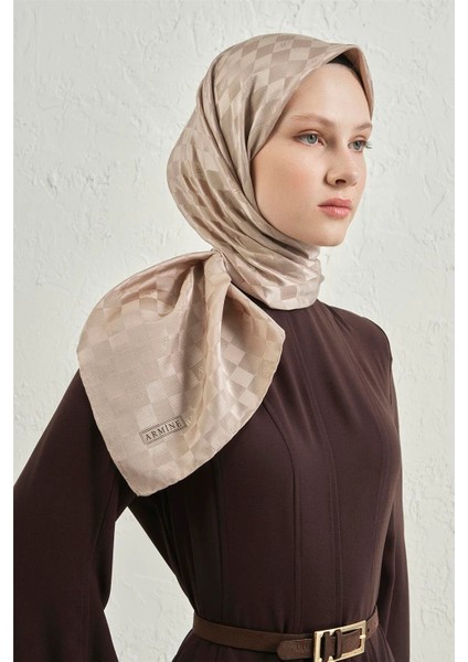 Jakarlı Ipek Pamuk Dama Eşarp - 4464 07 fırsatları