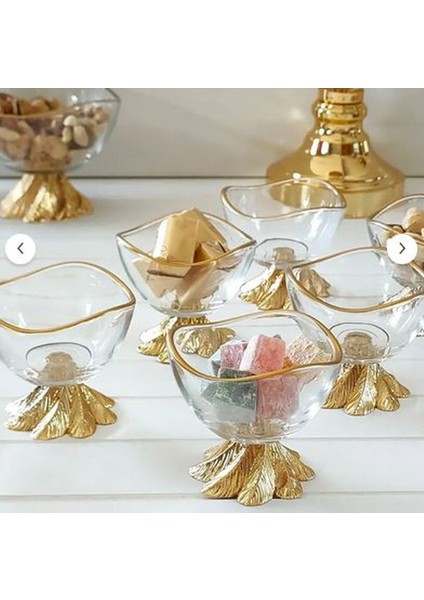 Fine Living Grace 6 Parça Lüx Mini Kase - Lokumluk - Reçellik - Sosluk - Çerezlik -Şekerlik 8 cm fırsatları