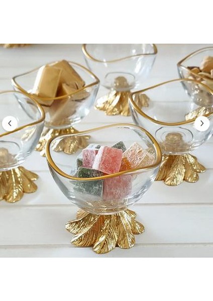 Fine Living Grace 6 Parça Lüx Mini Kase - Lokumluk - Reçellik - Sosluk - Çerezlik -Şekerlik 8 cm indirimleri