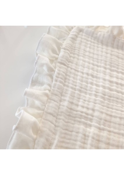 Kişiye Özel 6'lı Hastane Çıkışı Seti – Ponponlu Battaniye & Fırfırlı Yastık, 4 Kat Müslin fiyatları