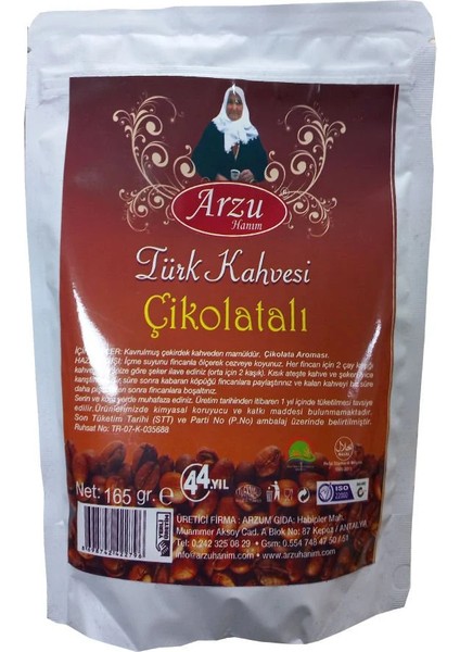 Çikolatalı Türk Kahvesi 165 gr